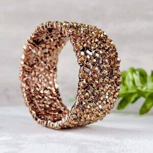 Mocha Multi-tone topaz and smoky quartz crystal Bracelet